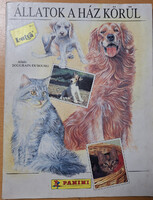 Állatok a ház körül (Lutra album) Panini beragasztós gyűjthető kártyás album 1989