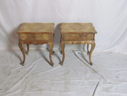 Antik Neobarokk éjjeli szekrény 2db (felújított)