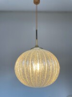 Vintage German DORIA Leuchten Glass Pendant Light, 1960s