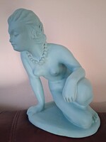 Eladó nagy méretű  art deco kerámia szobor