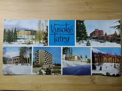 Szlovákia, Magas Tátra, Vysoke Tatry, hosszú lap, osztott, 1973