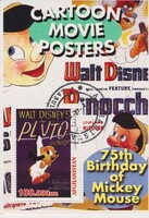 Afganisztán  2003 bélyegzett blokk -  Walt Disney, Mickey Mouse 75 éves