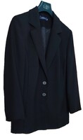 Reni divat szalon  molett  fekete, bélelt blézer 48. méret / igényes szabás,elegáns, alkalmi viselet