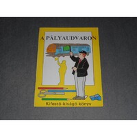 A pályaudvaron kifestő - kivágó könyv