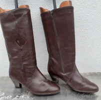 Barna bőr csizma  38-as