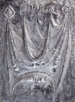 Kozma István - Tündérlányok 68 x 51 cm fémdomborítás