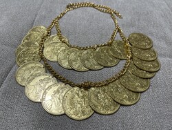 For Sale: 4 Replica Dukát Necklace with 22 Dukát Coins