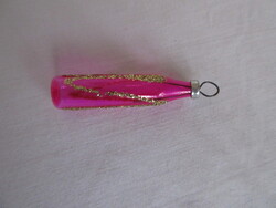 RÉGI, KICSI BOROS PALACK, ÜVEG  KARÁCSONYFA DÍSZ. ALKUKÉPES!