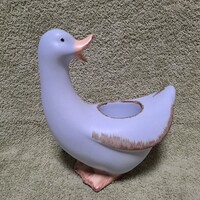 Kék kacsa alakú kerámia Partylite mécsestartó, dísztárgy