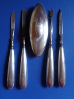 BÉCS 1900 ART DECO EZÜST MANIKŰR KÉSZLET