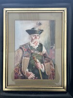 Az öreg juhász festmény