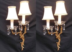 NEOBAROKK CHIPPENDALE STÍLUSÚ RÉZ FALIKAR PÁR