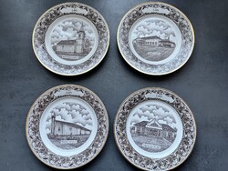 Decobex “Budapest ﻿﻿kollekció” porcelántányér készlet 4 darab tányér “Litér”