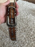 Vintage El Campero western bőr öv