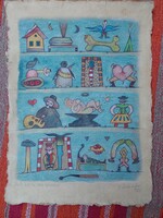 Ef Zámbó István - Új magyar népművészet (nyílt levél) - 33x44 - EBP, merített papír - 1998/2003