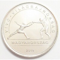Magyarország,50 forint 2019 - Vívó Világbajnokság aUNC+ nikkel