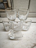 Drinkware Set, Thick-Walled, Inscribed, Graduated Glasses, 6 pcs!