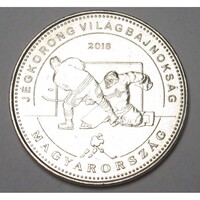 Magyarország,50 forint 2018 - Jékorong világbajnokság aUNC+ nikkel