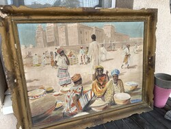 Rácz Jenő -Araba festmény