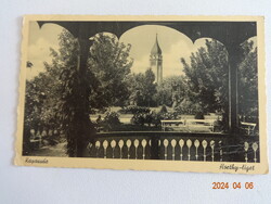 Régi képeslap: Szabadka, Horthy-liget