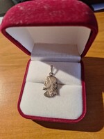 Régi ezüst medál jézus