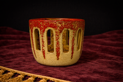 Csizmadia Margit Kerámia kaspó - Pest Hidegkúti áttört