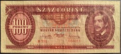 Magyarország 100 Forint 1947 P-163 VF- bankjegy