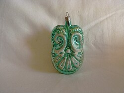 RÉGI ÜVEG KARÁCSONYFADÍSZ - DÍSZES LAMPION"