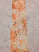 Női selyem sál, kézzel festett