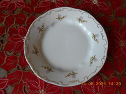 Zsolnay lila barackvirágos süteményes tányér