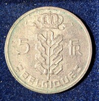 Pénzérme Belga 5 frank 1969