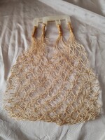 Retró hálós szatyor -cekker