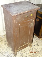 ANTIK NÉPI KÉSŐ SZECESSZIÓS ÉJJELI SZEKRÉNY FIÓKOS KISSZEKRÉNY