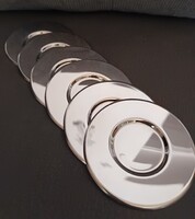 6 db Zepter nemesacél boros poháralátét rozsdamentes csészealj készlet