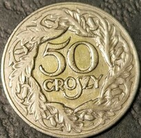 Lengyelország 50 Groszi (garas), 1923.