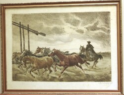 (N) Udvary Pál (1900 – 1987) : Ménes