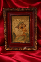 Antik Fára Festett Festmény