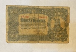 500 korona 1923-as