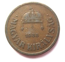 Magyar Királyság 2 fillér 1935 (J36)