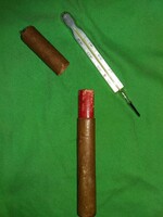 Vintage JENATHERM német még papírdobozos higanyos lázmérő dobozával a képek szerint