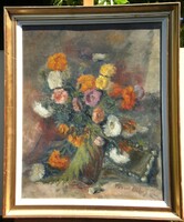(K) Kövesi Albi (1900-) : Virágcsendélet