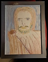 XX. sz Nagyar  festő ,Tót Menyhért Krisztus – spirituális tanulmány