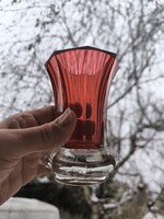 Gyönyörű antik Biedermeier vagy Art Deco csiszolt oldalú ivó pohàr