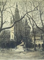 (K) Konecsni György (1908 – 1970) : Anonymus / Budapest / Városliget