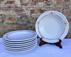 Alföldi barna virágos "csillebérci" porcelán mélytányér - tányér