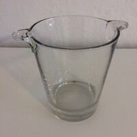 Üveg pezsgős vödör - jégvödör - pezsgőhűtő - pezsgőhűtő vödör - jeges vödör