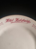 Hotel Habsburg antik Karl Schüssel porcelán tányér