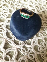 Smaragd arany gyűrű