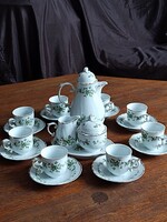 Hollóházi Erika 6 személyes kávés/mokkás készlet