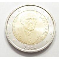 San Marino,2 euro 2004 - Bartolomeo Borghesi kereskedő numizmata aUNC+ ötvözet